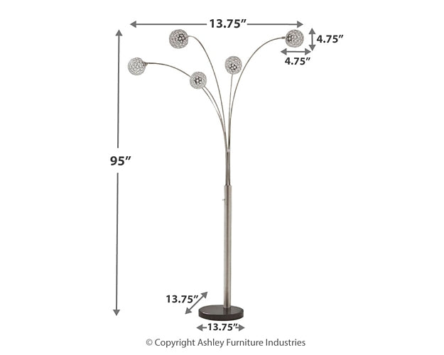 Winter Metal Arc Lamp (1/CN) Signature Design by Ashley®