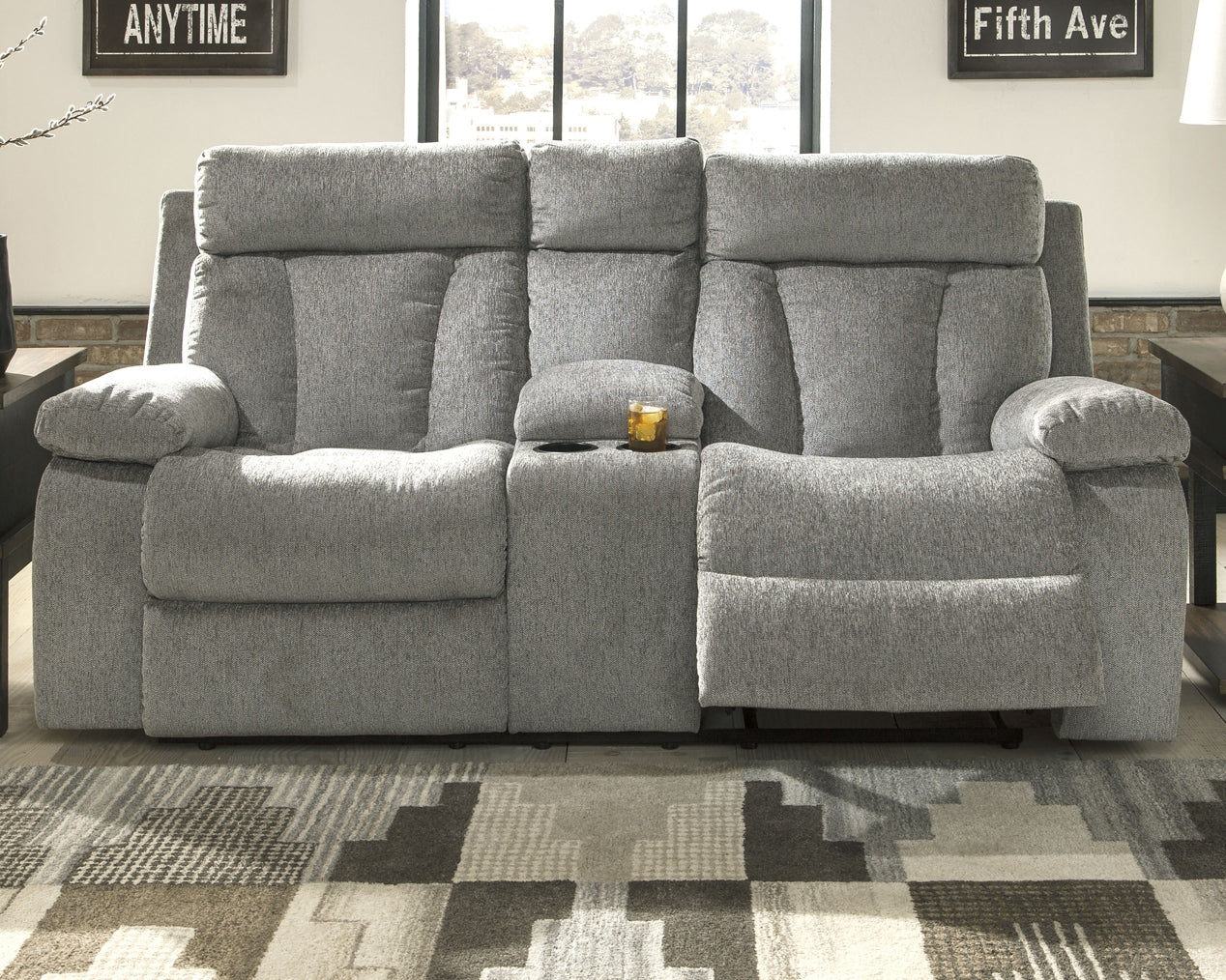 Mitchiner DBL Rec Loveseat w/Console Signature Design by Ashley®