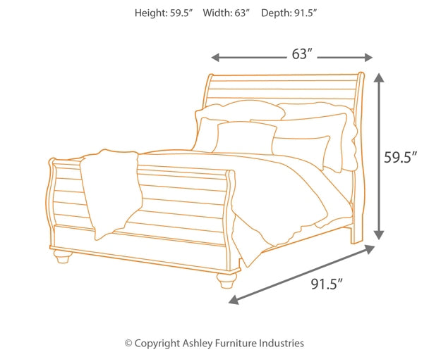 Willowton Queen Sleigh Bed Signature Design by Ashley®