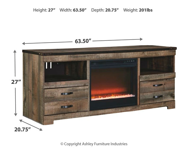 Trinell 63" TV Stand with Electric Fireplace Signature Design by Ashley®