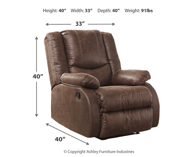 Bladewood Zero Wall Recliner Signature Design by Ashley®