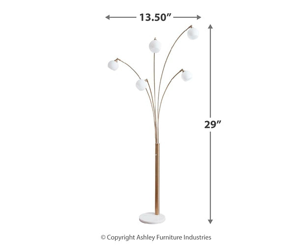 Taliya Metal Arc Lamp (1/CN) Signature Design by Ashley®