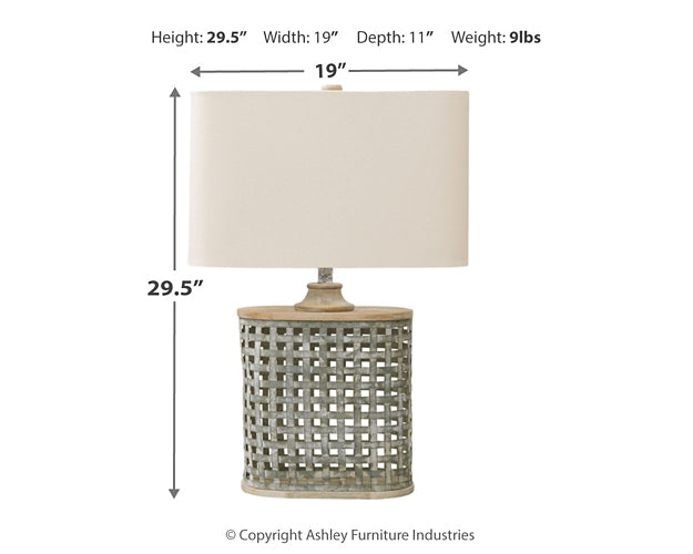 Deondra Metal Table Lamp (1/CN) Signature Design by Ashley®