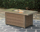 Beachcroft Rectangular Fire Pit Table Signature Design by Ashley®