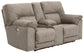 Cavalcade DBL REC PWR Loveseat w/Console Benchcraft®