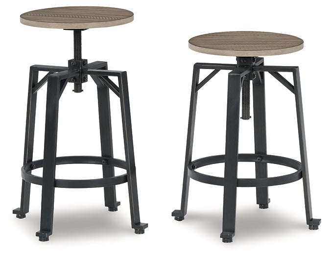 Lesterton Swivel Stool (2/CN) Signature Design by Ashley®