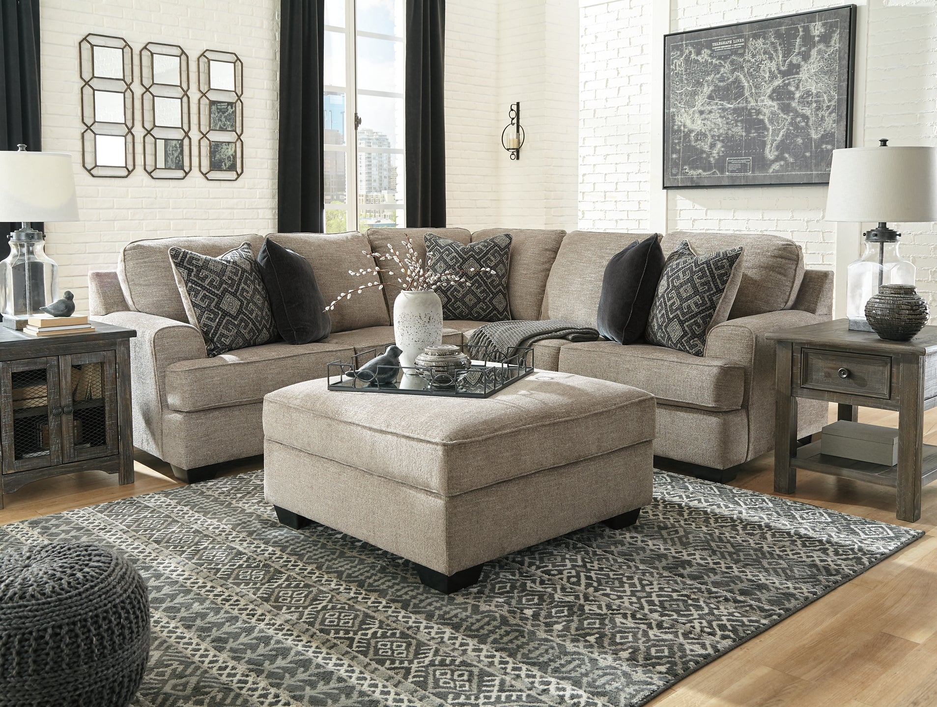 Bovarian 2-Piece Sectional with Ottoman Signature Design by Ashley®