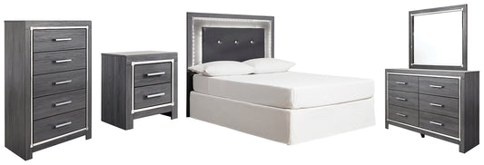 Lodanna Full Upholstered Panel Headboard with Mirrored Dresser, Chest and Nightstand Signature Design by Ashley®