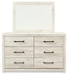 Cambeck Full Panel Bed with 2 Storage Drawers with Mirrored Dresser Signature Design by Ashley®