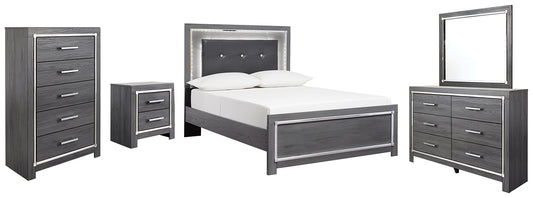 Lodanna Full Panel Bed with Mirrored Dresser, Chest and Nightstand Signature Design by Ashley®