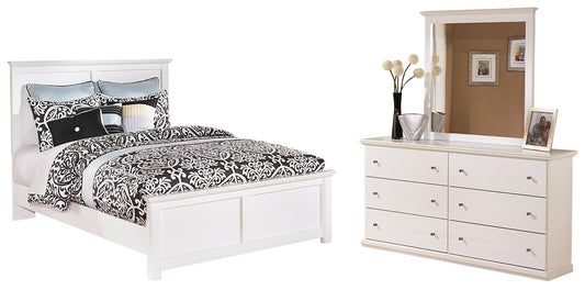 Bostwick Shoals Queen Panel Bed with Mirrored Dresser Signature Design by Ashley®