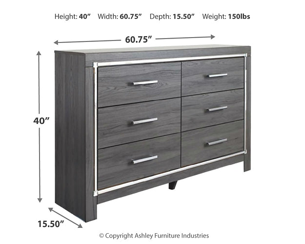 Lodanna King/California King Upholstered Panel Headboard with Dresser Signature Design by Ashley®