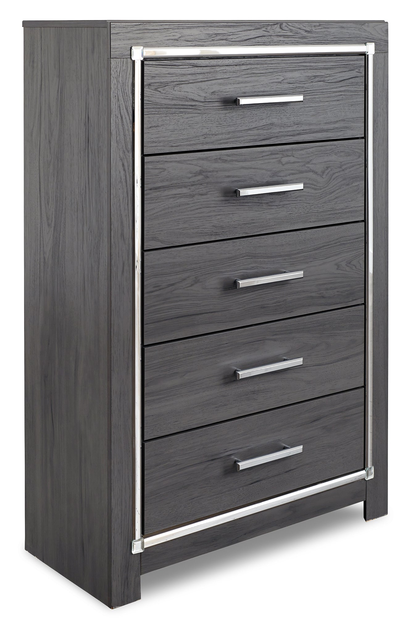 Lodanna King Panel Bed with 2 Storage Drawers with Mirrored Dresser, Chest and Nightstand Signature Design by Ashley®