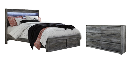 Baystorm Queen Panel Bed with 2 Storage Drawers with Dresser Signature Design by Ashley®