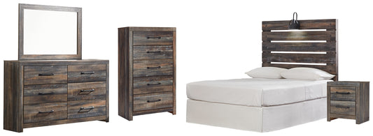 Drystan Full Panel Headboard with Mirrored Dresser, Chest and Nightstand Signature Design by Ashley®