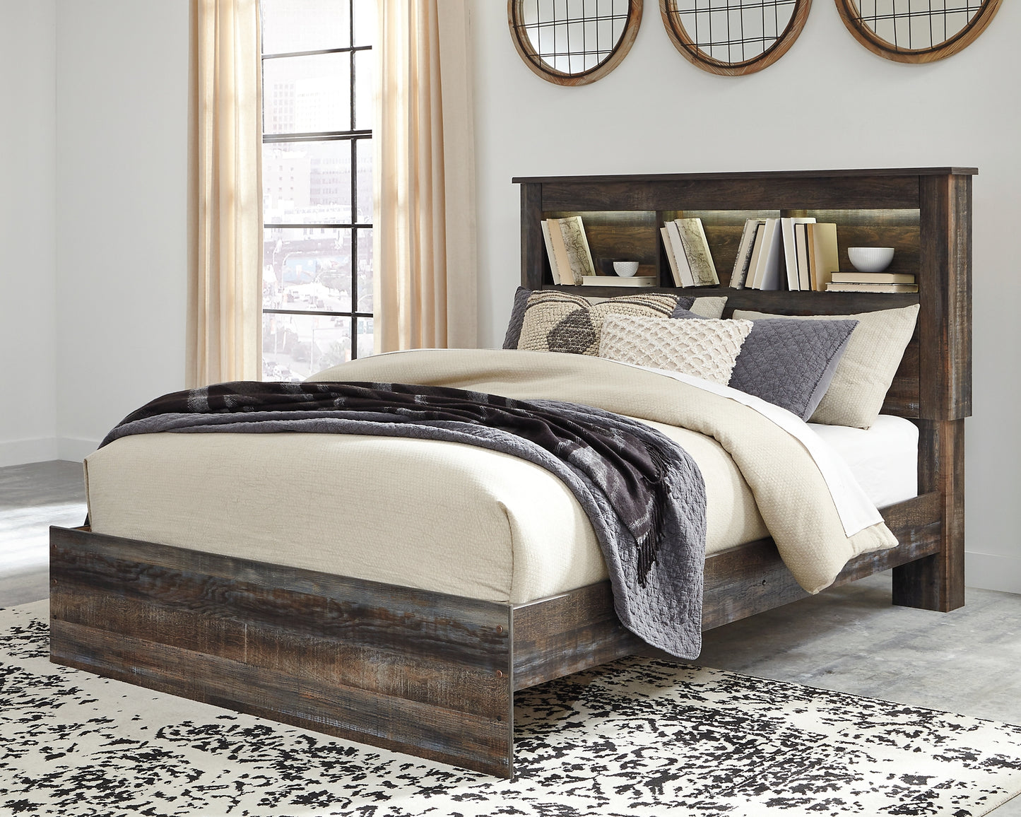 Drystan Queen Bookcase Bed with Dresser Signature Design by Ashley®