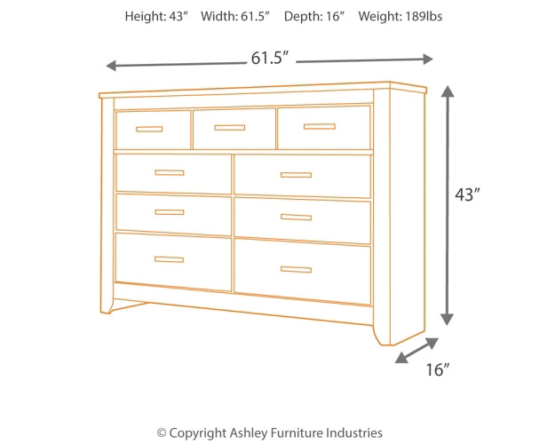 Zelen Queen Panel Bed with Dresser Signature Design by Ashley®