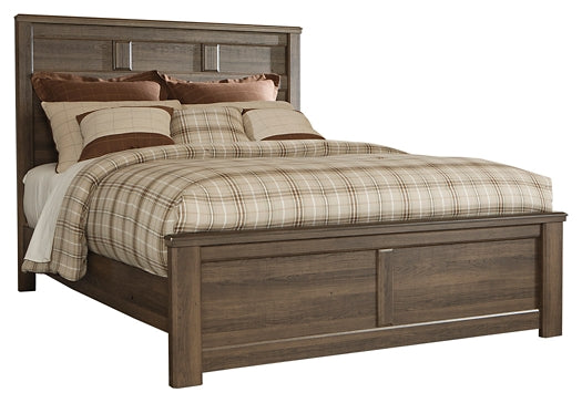 Juararo California King Panel Bed with Mirrored Dresser, Chest and Nightstand Signature Design by Ashley®