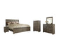 Juararo California King Panel Bed with Mirrored Dresser, Chest and Nightstand Signature Design by Ashley®