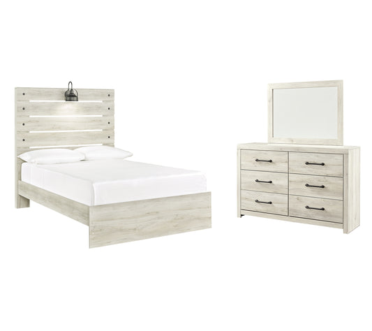 Cambeck Full Panel Bed with Mirrored Dresser Signature Design by Ashley®