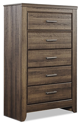 Juararo California King Poster Bed with Mirrored Dresser and Chest Signature Design by Ashley®