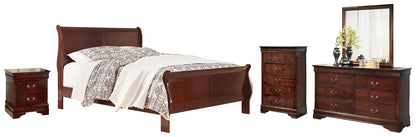 Alisdair Queen Sleigh Bed with Mirrored Dresser, Chest and Nightstand Signature Design by Ashley®