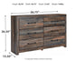 Drystan King Panel Bookcase Bed with Dresser Signature Design by Ashley®