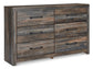 Drystan King Panel Bookcase Bed with Dresser Signature Design by Ashley®