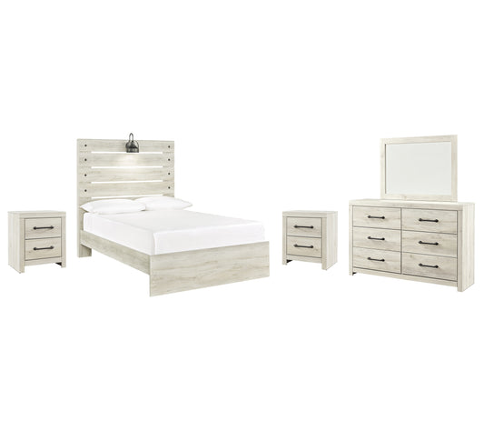 Cambeck Full Panel Bed with Mirrored Dresser and 2 Nightstands Signature Design by Ashley®