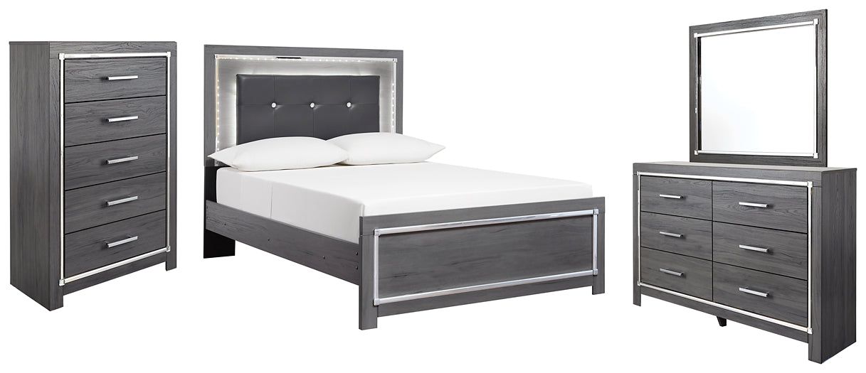 Lodanna Full Panel Bed with Mirrored Dresser and Chest Signature Design by Ashley®