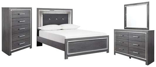 Lodanna Full Panel Bed with Mirrored Dresser and Chest Signature Design by Ashley®