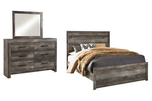 Wynnlow Queen Panel Bed with Mirrored Dresser Signature Design by Ashley®