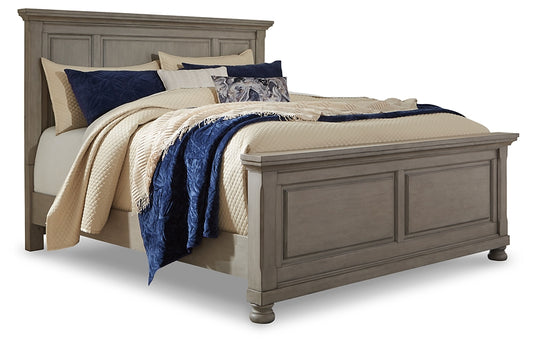 Lettner King Panel Bed with Mirrored Dresser, Chest and 2 Nightstands Signature Design by Ashley®