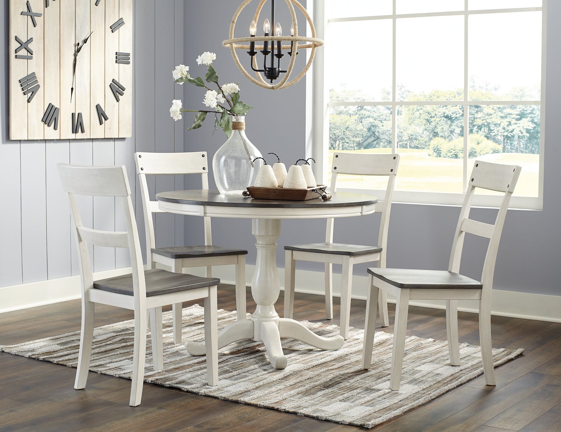 Nelling Dining Table and 4 Chairs Signature Design by Ashley®