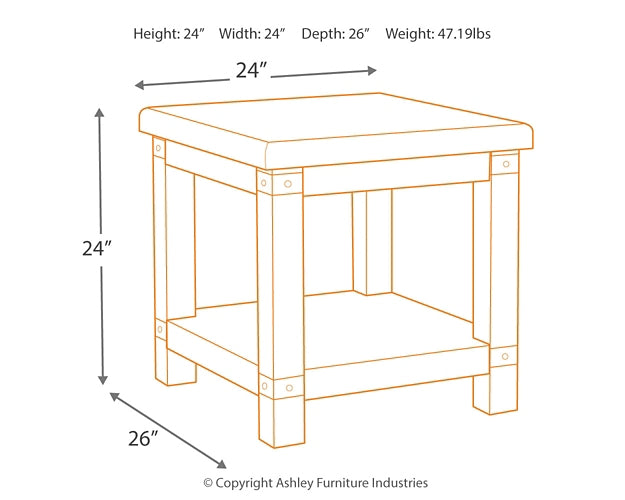 Carynhurst Coffee Table with 1 End Table Signature Design by Ashley®