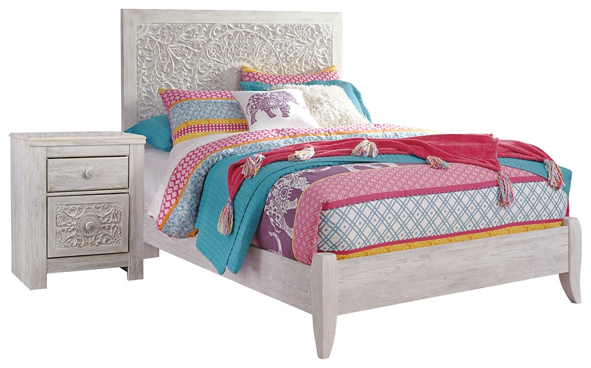 Paxberry Full Panel Bed with Nightstand Signature Design by Ashley®