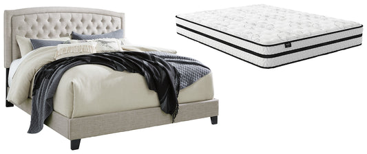 Jerary Queen Upholstered Bed with Mattress Sierra Sleep® by Ashley