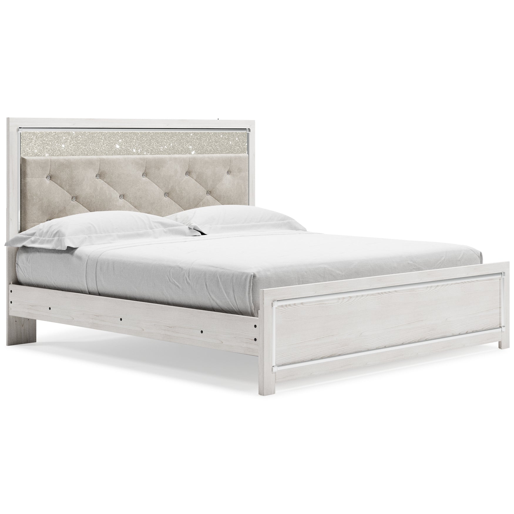 Altyra King Panel Bed with Mirrored Dresser and 2 Nightstands Signature Design by Ashley®