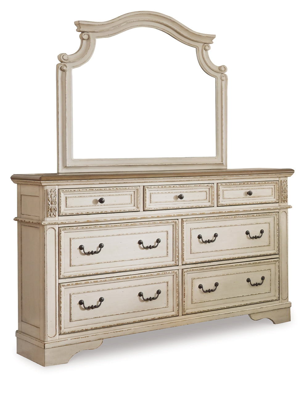 Realyn King Upholstered Bed with Mirrored Dresser and Chest Signature Design by Ashley®