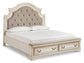 Realyn California King Upholstered Bed with Mirrored Dresser and Chest Signature Design by Ashley®