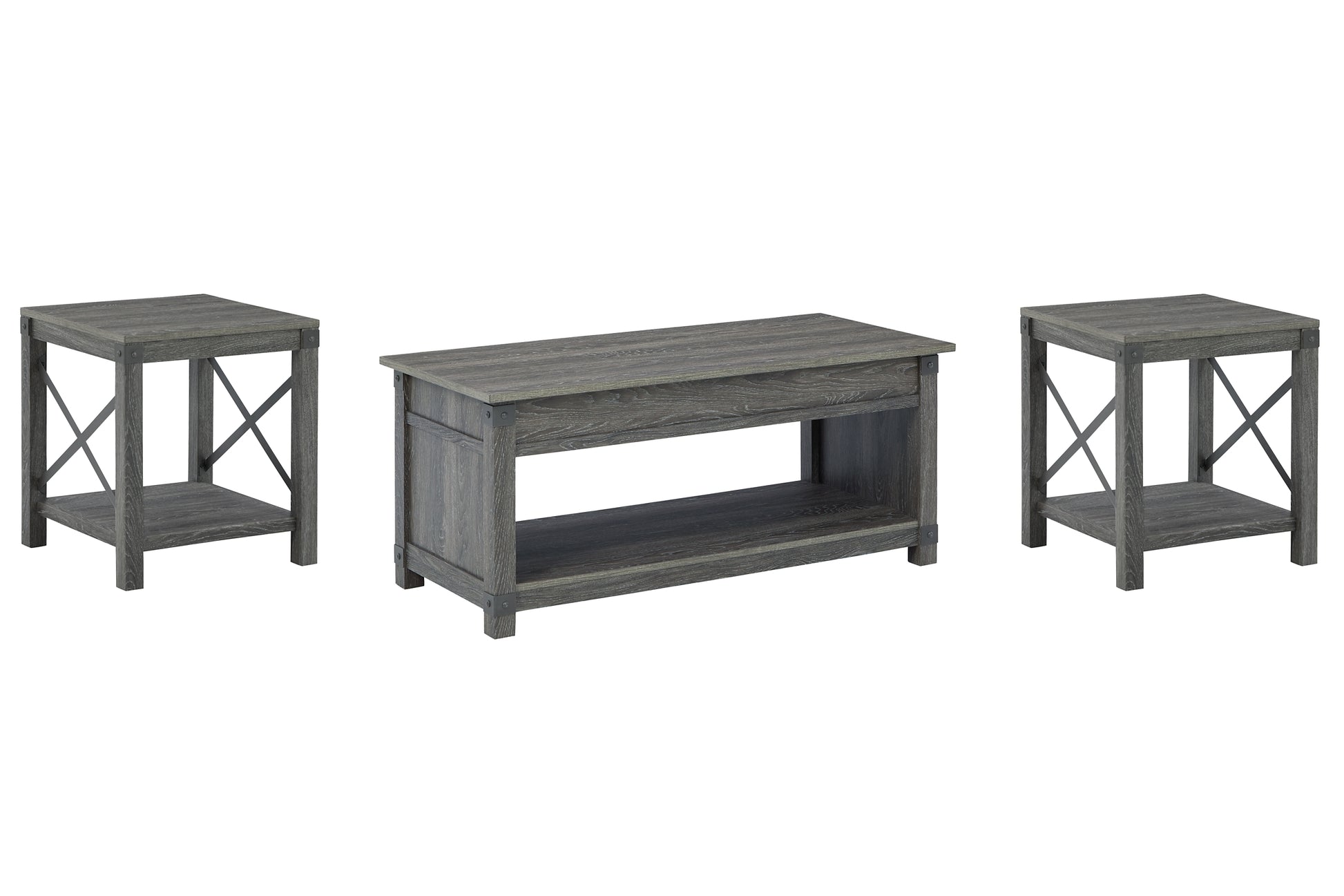 Freedan Coffee Table with 2 End Tables Signature Design by Ashley®