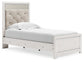 Altyra Twin Panel Bed with Mirrored Dresser Signature Design by Ashley®