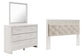 Altyra King Panel Headboard with Mirrored Dresser Signature Design by Ashley®