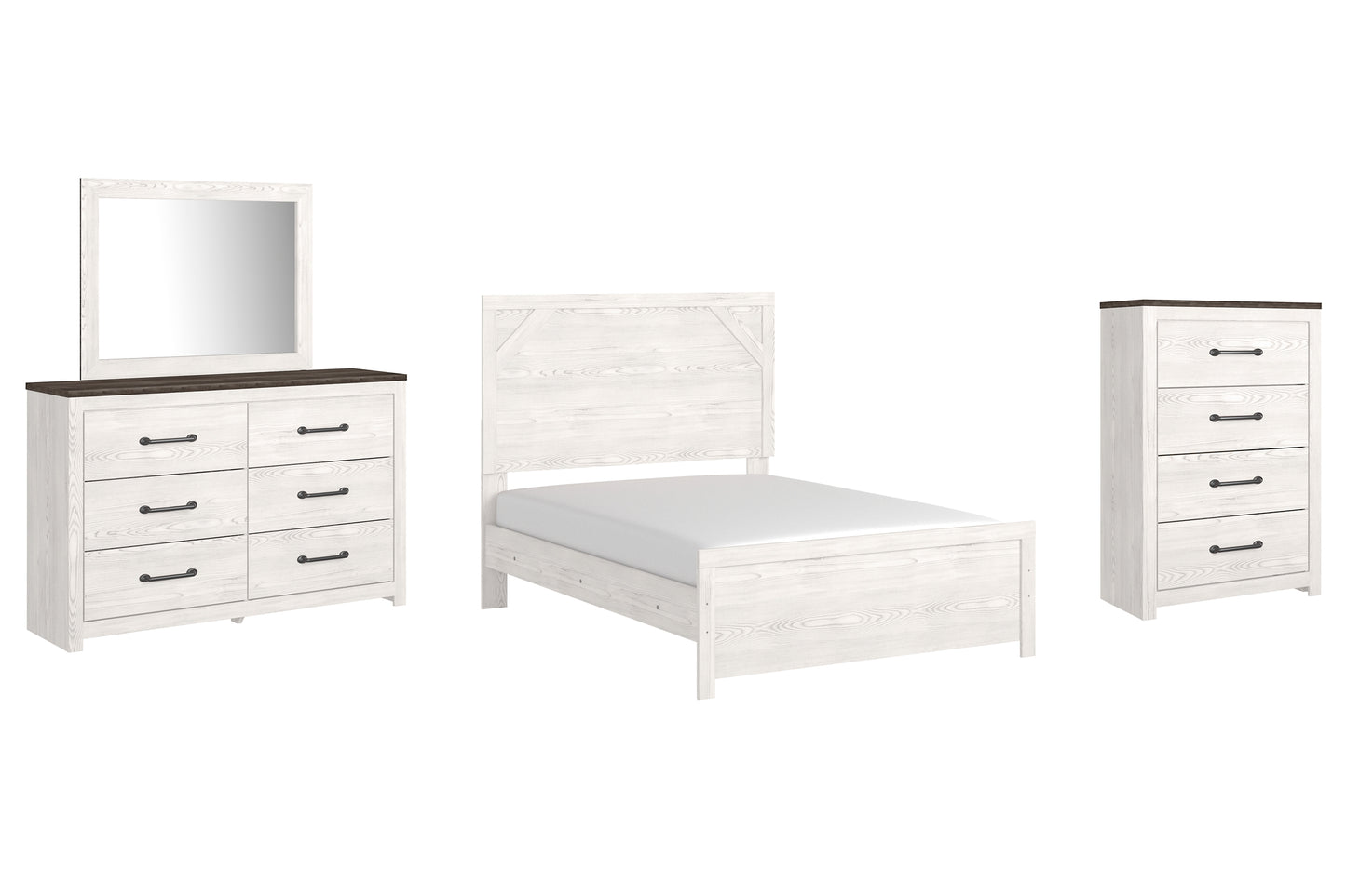 Gerridan Full Panel Bed with Mirrored Dresser and Chest Signature Design by Ashley®