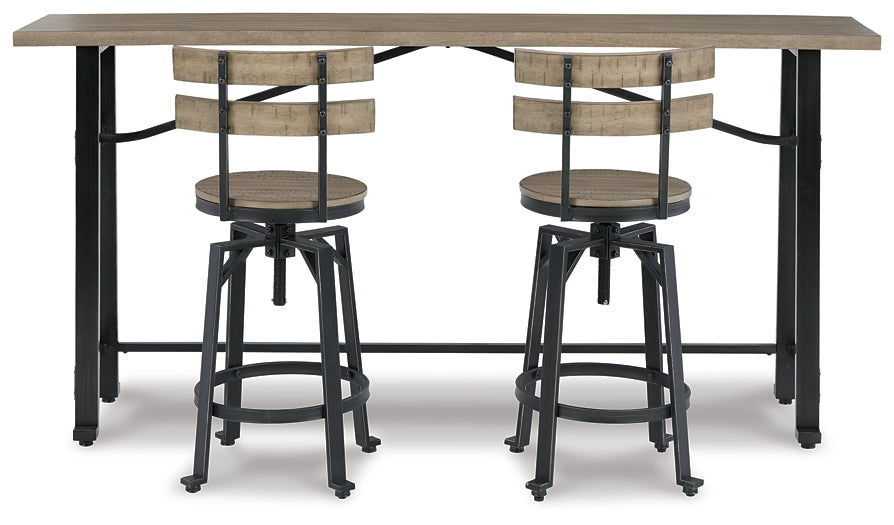 Lesterton Counter Height Dining Table and 2 Barstools Signature Design by Ashley®