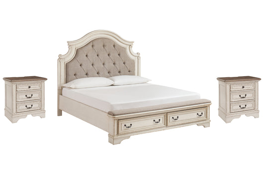 Realyn King Upholstered Bed with 2 Nightstands Signature Design by Ashley®