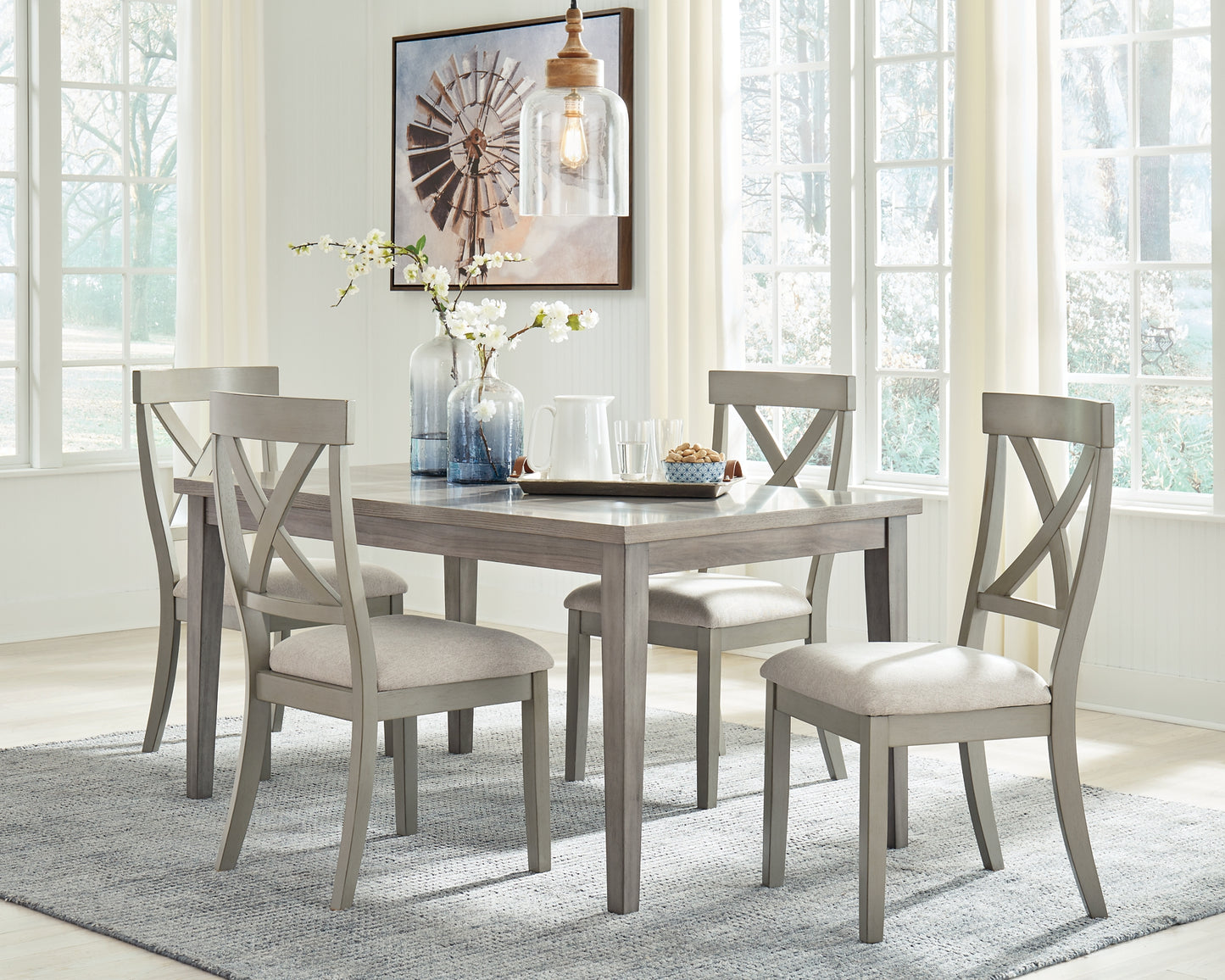 Parellen Dining Table and 4 Chairs Signature Design by Ashley®