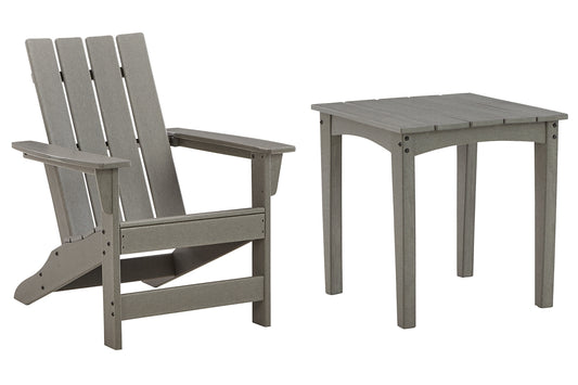 Visola Outdoor Adirondack Chair and End Table Signature Design by Ashley®