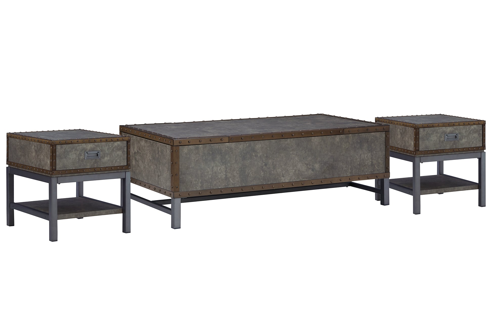 Derrylin Coffee Table with 2 End Tables Signature Design by Ashley®