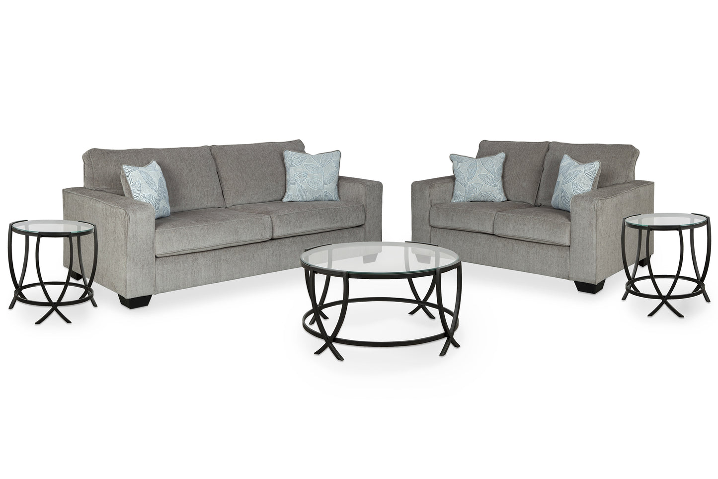 Altari Sofa and Loveseat with Coffee Table and 2 End Tables Signature Design by Ashley®